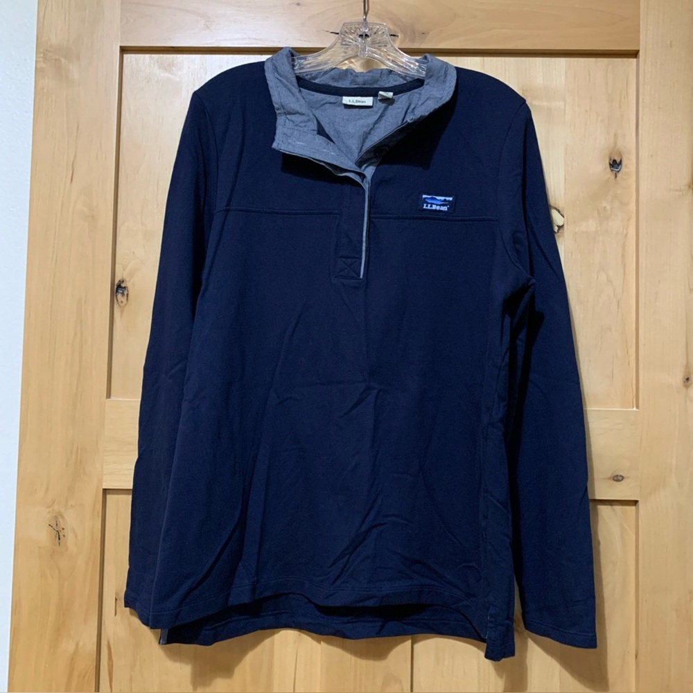 L.L. Bean Long Sleeve Shirt Jacket Blue Size L Unisex